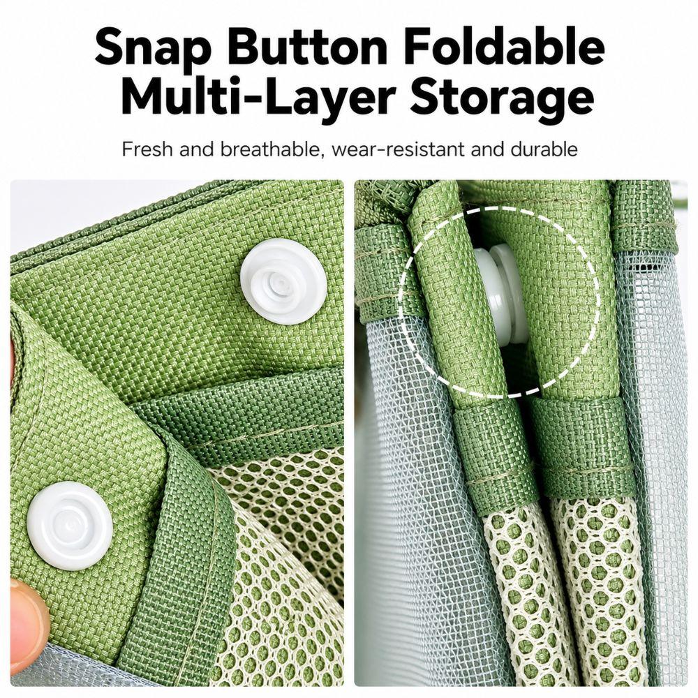 Double Layer Stationery Bag Foldable Pen Bag Durable Makeup Storage Bag  Gift