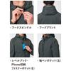 BURTLE 851 Hoodie Blouson, Stretch Cotton and Cordura, High-Durability Workwear for Men and Women, Charcoal Gray (Size L) with Pro Uni Sticker