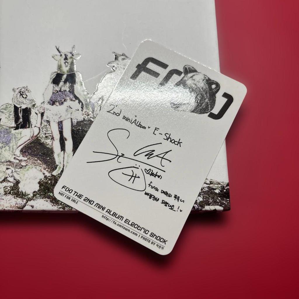 [USED] f(x) 2nd Mini Album Electric Shock Luna Photocard