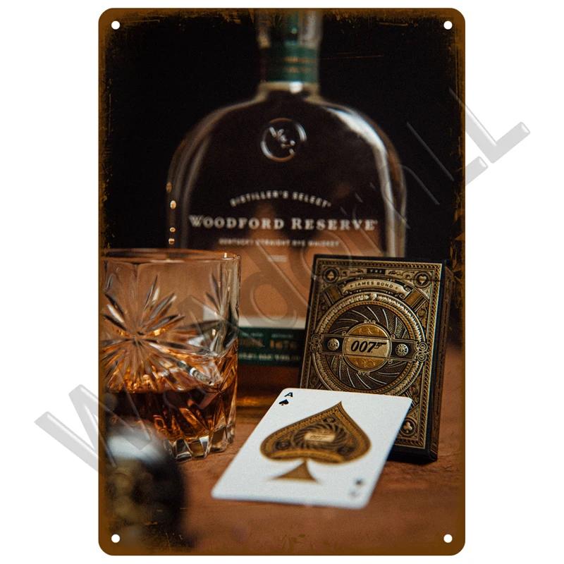 Whiskey Plaque Vintage Tin Sign Brand Home Drink Beer Wine Metal Sign Poster Wall Decor For Bar Pub Man Cave Decorative Plate