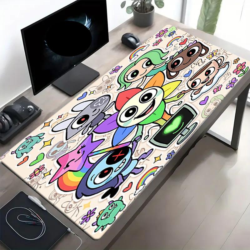 Dandy's World Print Mouse Pad, Anti‑Slip Desktop keyboard Mat, for PC Laptop Gaming Working Daily Use, Cool Festival Surprise Gift