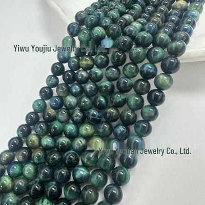 Handmade Natural Colorful Tiger Eye Stone Beaded Jewelry Accessories