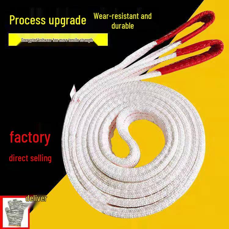 Nationaler Standard Flacher Nylon-Kranseil: 2/3/5/10 Tonnen Gabelstapler & Auto Abschleppseil