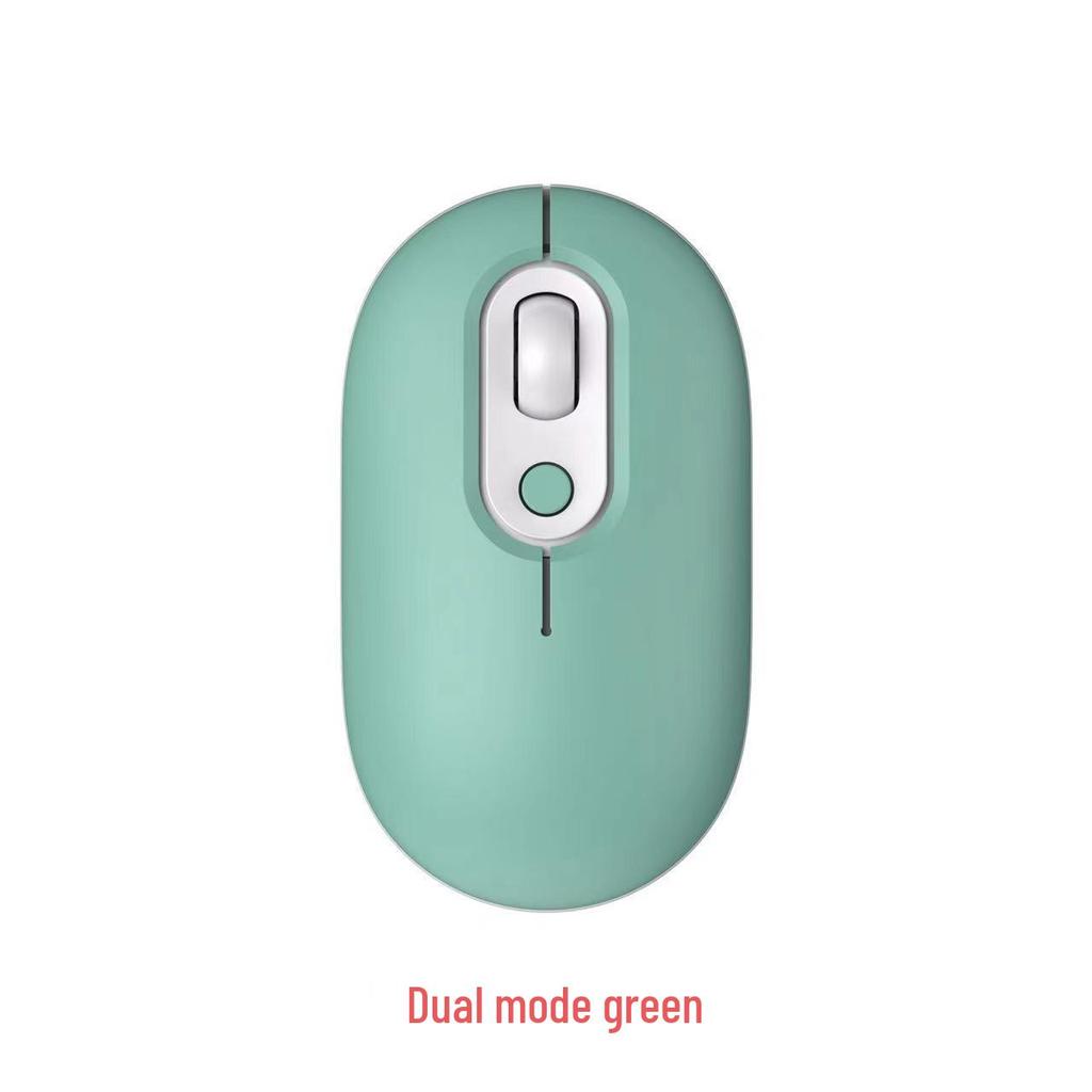 Silent Dual-Mode Luminous Wireless Mouse - Multi-Color Gift for Office & Gaming