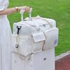 Etravel Large Capacity Travel Bag, Sports Fitness Bag, Carry-On Bag, Luggage Storage Bag, White