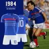 1984 Europacup Franse retro voetbalshirt Nr. 12 Platini Batiston wedstrijd voetbalshirt pak heren
