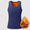 Men's Gold Velvet Slim Fit Inner Vest T-Shirt for Middle-Aged, Plus Velvet Thickened Top