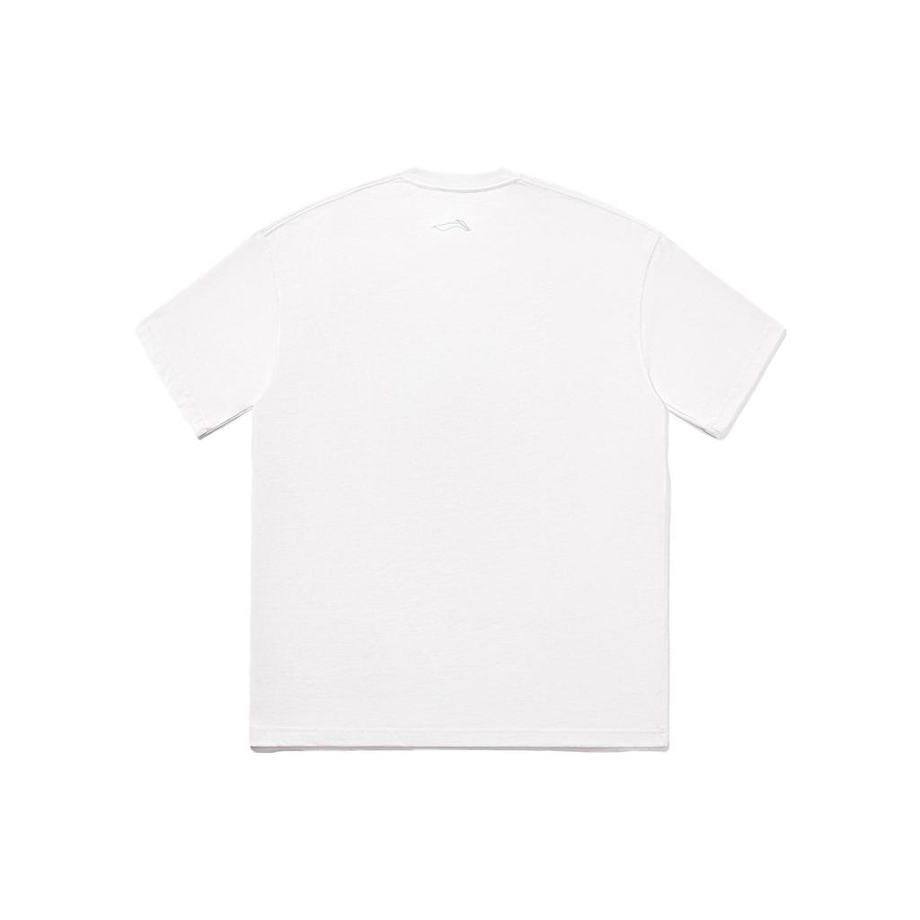 Li Ning 24 Spring Summer Instant Sale Series Loose Short Sleeve T-Shirt Unisex Tops Off-White AHSTA07-1
