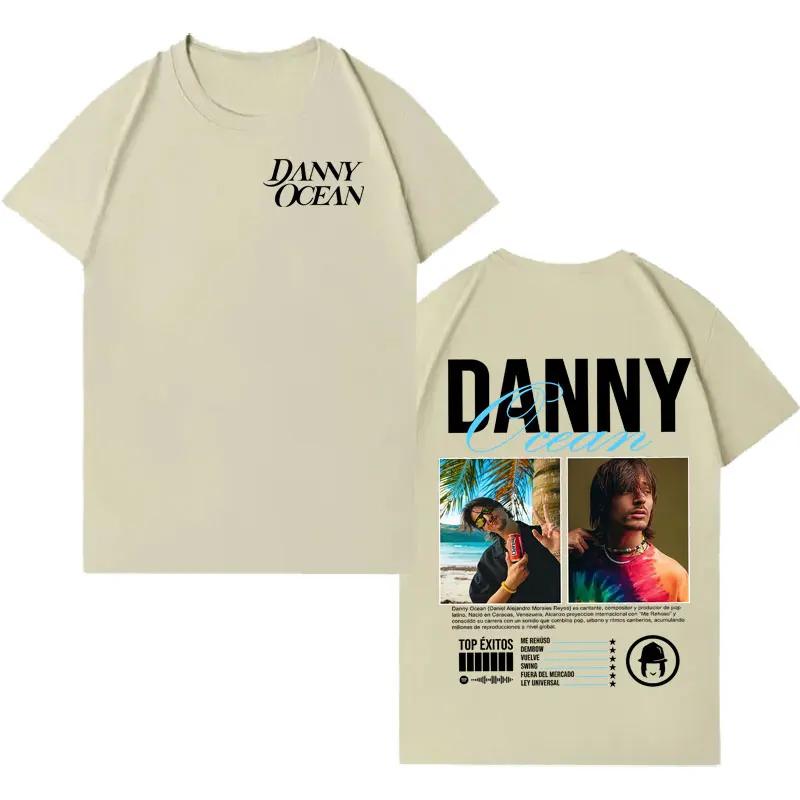 Rapper Danny Ocean Streetwear Graphic Casual Tshrit Men Aesthetic Oversized Crewneck Tshrits Teenagers