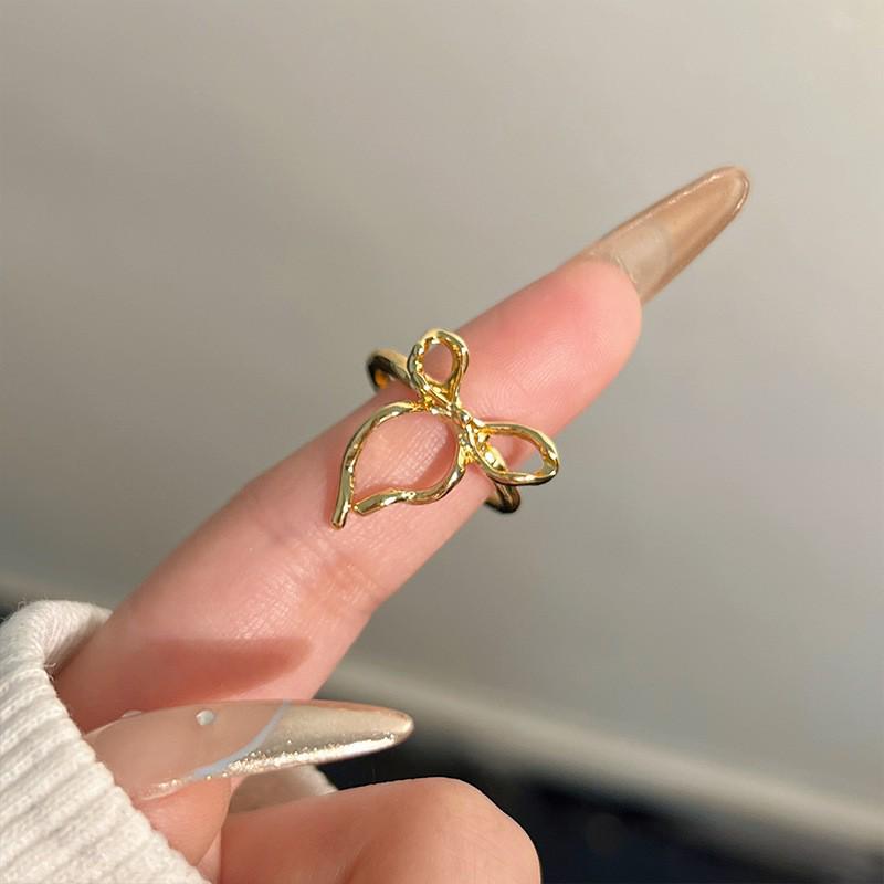 Korean Style Irregular 925 Sterling Silver Women's Versatile Ring, Non-Fading Niche Ins Design