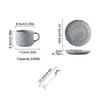 230ml Coffee Cup Saucer Set  with Spoon European Style Gold Rimmed Household Ceramic Mug Afternoon Tea Coffee Milk Cup Saucer