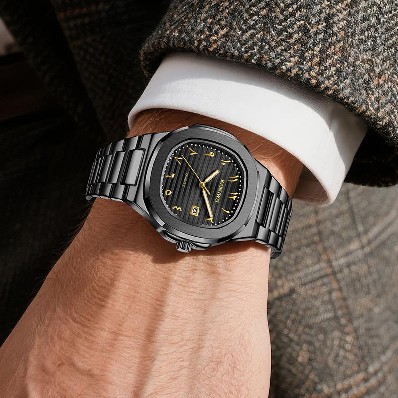 New Luxury Watch For Man Waterproof Luminous Date Stainless Steel Men Watch Casual Quartz Men's Watches Male Clock+BOX