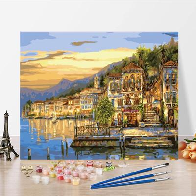 Sanat Tuval Dijital Yağlıboya Sayılar Yağlıboya Kendin Yap Sayılarla Boyama Ev Dekorasyonu