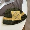 Handmade Warm Fisherman's Hat for Women, A Rare and Versatile Bucket Hat for Autumn and Winter, A Multi-color Thick Woolen Knitted Hat