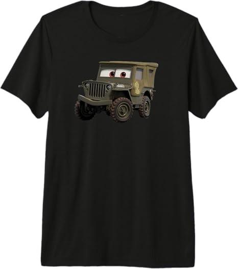 PIXAR Cars Sarge Jeep del 1942 Veterano Maglietta Taglia S 4XL Regalo Per Amici