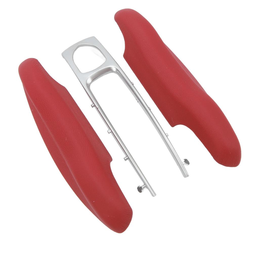 Car Smart Key Cover Case Leather Keyless Entry Remote Key Fob Protector Shell for Panamera Cayenne 911 Taycan Red