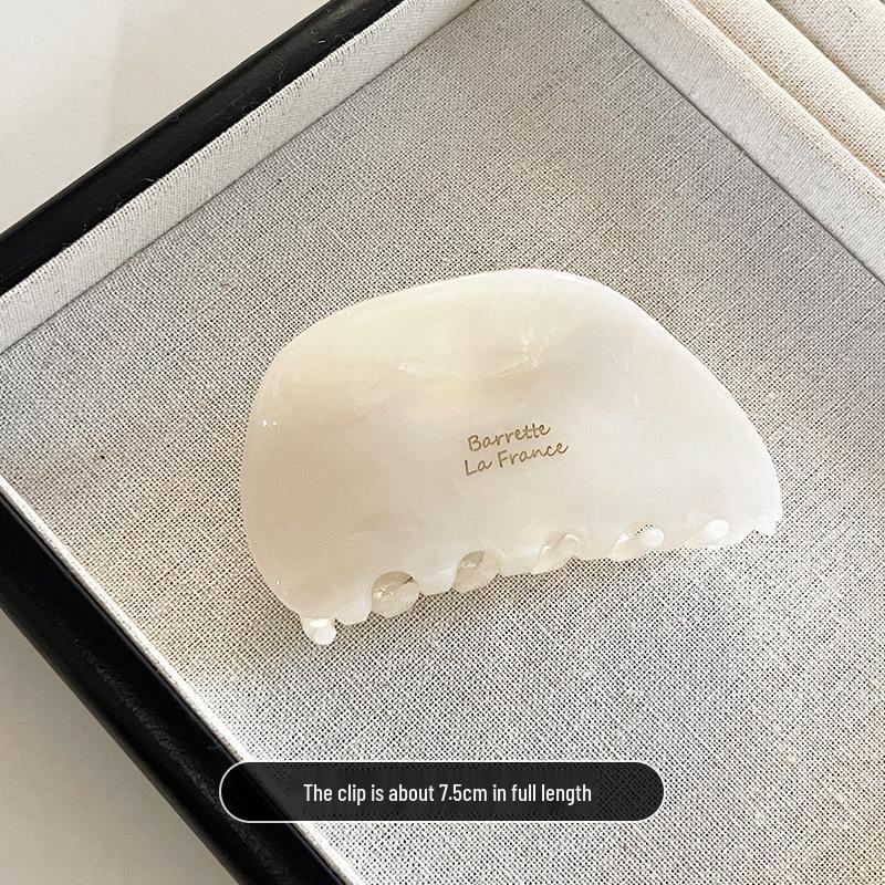 Retro Women's Acetate Claw Clip - High-End Bun and Shark Hair Accessory