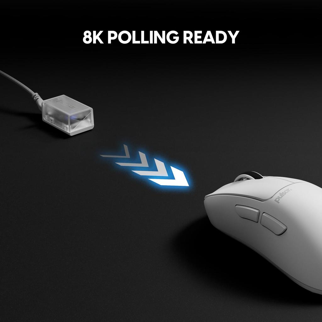 Pulsar Gaming Gears Xlite CrazyLight Wireless Gaming 32000 Optical Swich Flagship Sensor Mouse, Ultra-Lightweight, 41g, 1ms, DPI, XS-1