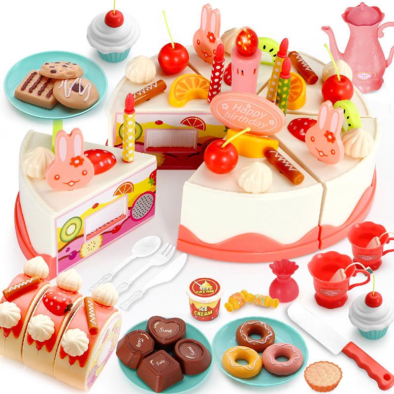 DIY Singing Birthday Cake Candle & Cutting Toy for Kids
