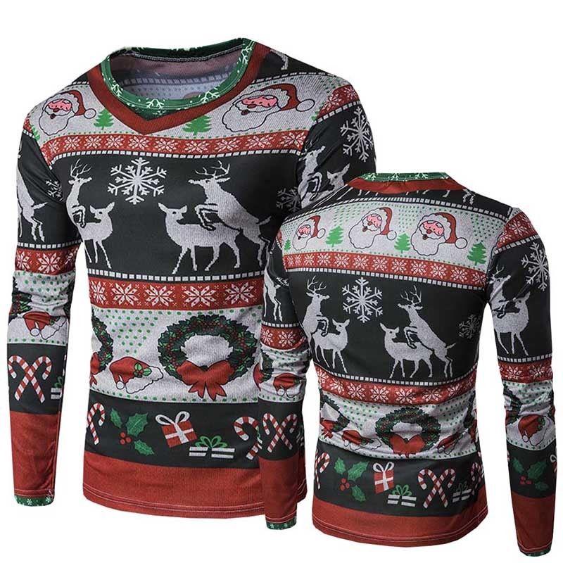 Women Men Ugly Christmas Sweater Xmas Jumper T Shirt Pullover Hoodies Stylish Festive Top