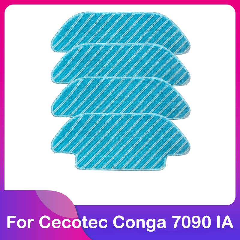 Fit For Cecotec Conga 7090 IA Robot Vacuum Cleaner Replacement Spare Part Accessories Main Brush Roller Side Brush Mop Cloth Rag