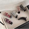 1pcs Colorful Rhinestone Duckbill Hairpin Acetate Material Small Side Clip Bangs Ponytail Holder