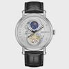 PINTIME Luxury Gold Stainless Watch Dragon Skeleton Mechanical Watch Men Moon Phase Tourbillon Wristwatch