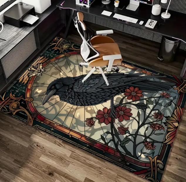 

Сатанинский Череп Голова Барана Коврик Прочный Защитный Ковер для Дома Офиса или Использования на Открытом Воздухе Готический Хэллоуин Домашнее Украшение Ковры Вечеринка 40X60CM