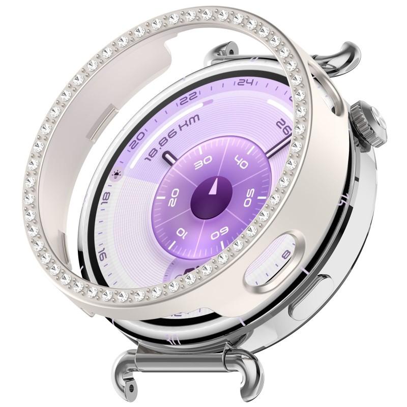 Bling PC Hollow Case Frame for Huawei Watch GT6 41mm GT5 Pro 42mm Protector Diamond Crystal Bumper for GT4 41mm Shell Accessorie