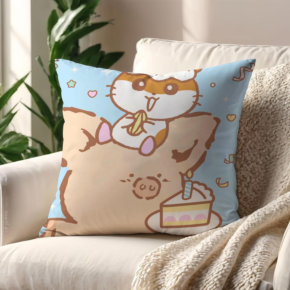C-Corocorokuririn Cute Cushion Cover For Pillow Printing Sofa Decoration Home Car Room Coffee Shop Office Nordic Simplicity