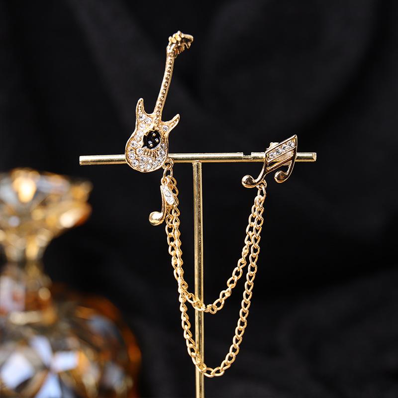 Baroque Rhinestone Pearl Corsage Necklace Brooch - Retro British Court Suit Accessory