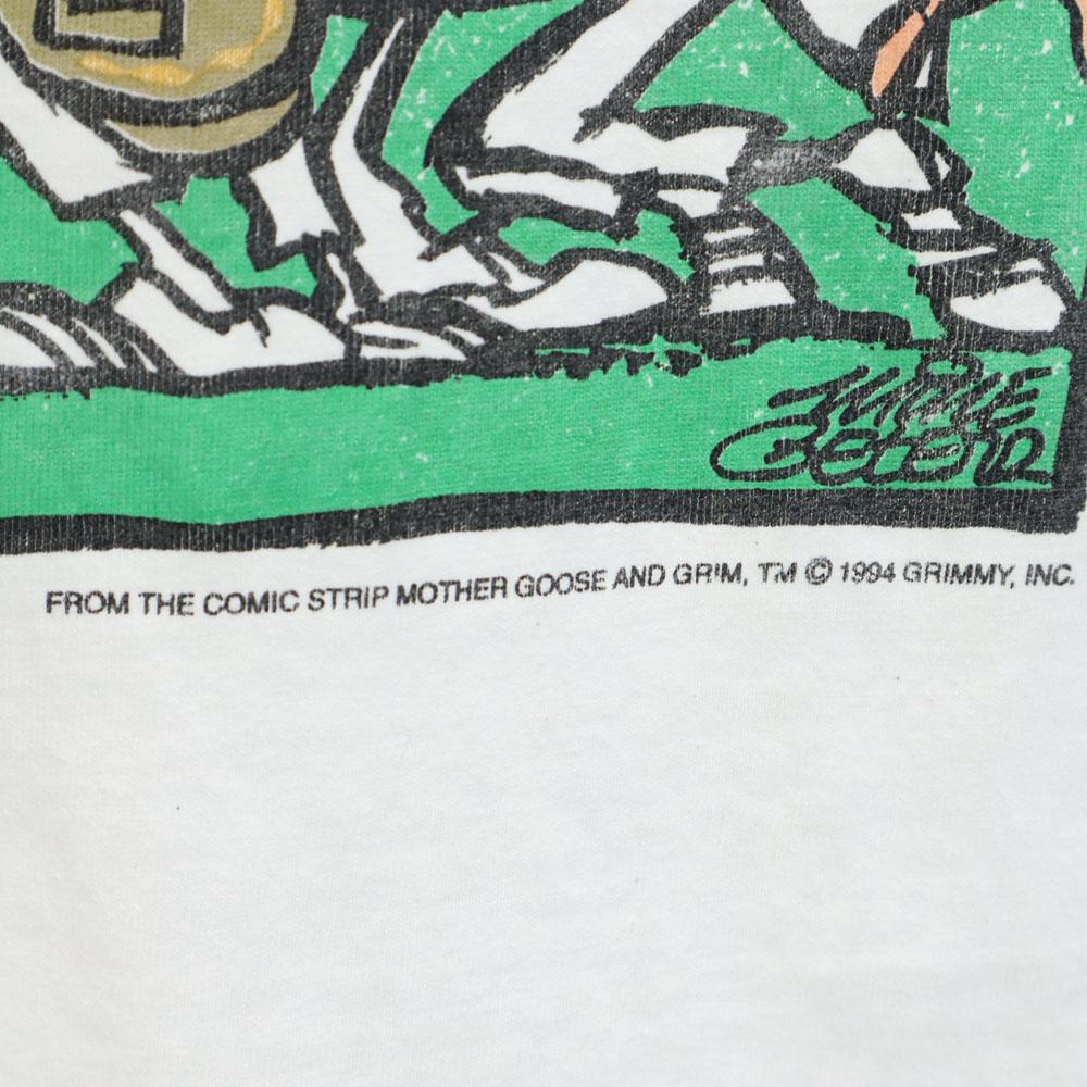 TULTEX 90s Message Print Short sleeve T-shirt XL White system Old vintage Men's Used