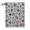 Holiday Party Nail Decals Halloween 3D Embossed Stickers, Skeleton Hand Pumpkin Spider Bat Decor Sticker Art Decals, Gothic Manicure Decoration