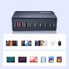 Desktop Charging Station 3x USB-A 5x USB-C GaN QC3 440W - Black