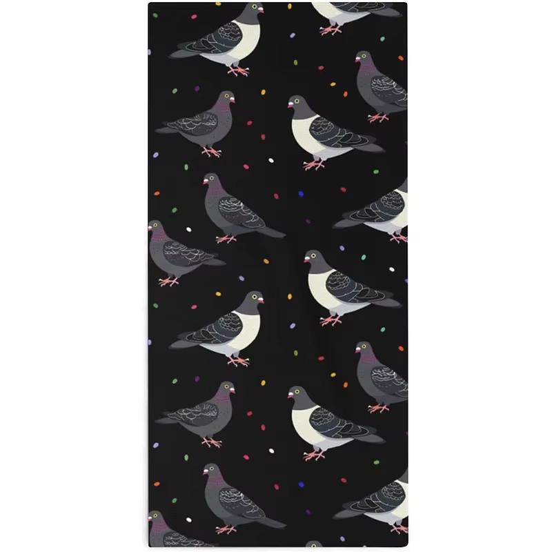 Textilien Colorful Pigeon Beach Towel, Sunscreen Windproof Quick Dry Soft Blanket For Swimming Camping Travel Pool Vacation