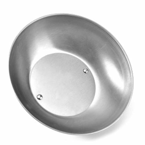 Oikabio Stainless Steel Steak Cover, Thickened, for Western Restaurants, Hand-Handled Steak Cover, Hemispherical Cover