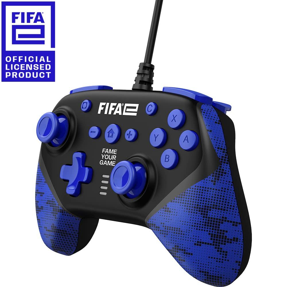 [FIFAe Officially Licensed Product] FIFAe Wired Controller (for SWITCH/PC) Black - Switch
