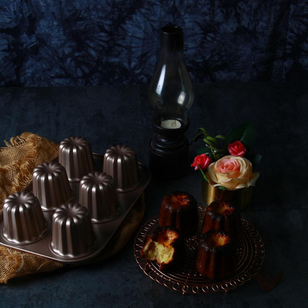 Pastry Bakeware Non-Stick Carbon Steel Cookware Cannele Mould Baking Tool Cake Pan Canele Mold