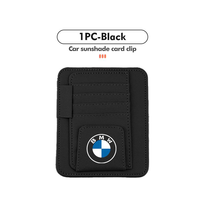 For BMW Car Sun Visor Storage Bag Sunglasses Organizer Holder Card Clip G30 G20 M3 M5 E91 E92 E93 E36 E70 X3 X4 X5 X1 E39 F30