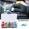 20pcs/box 20A-60A F2828-Z PAL Fuse Mini ABS Copper Long Female Fuse Link Jcase FMX PAL Cartridge Fuse Kit For Japanese Auto Car