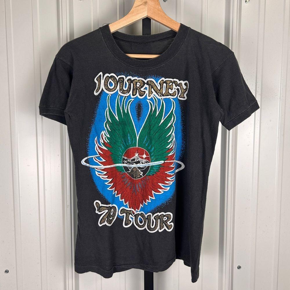 Journey 1979 The Evolution Tour True Vintage Band Black Unisex T shirt WA3505 M