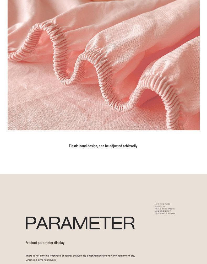 Red Bean Fitted Sheet: Universal Non-Slip Mattress Protector for All Seasons