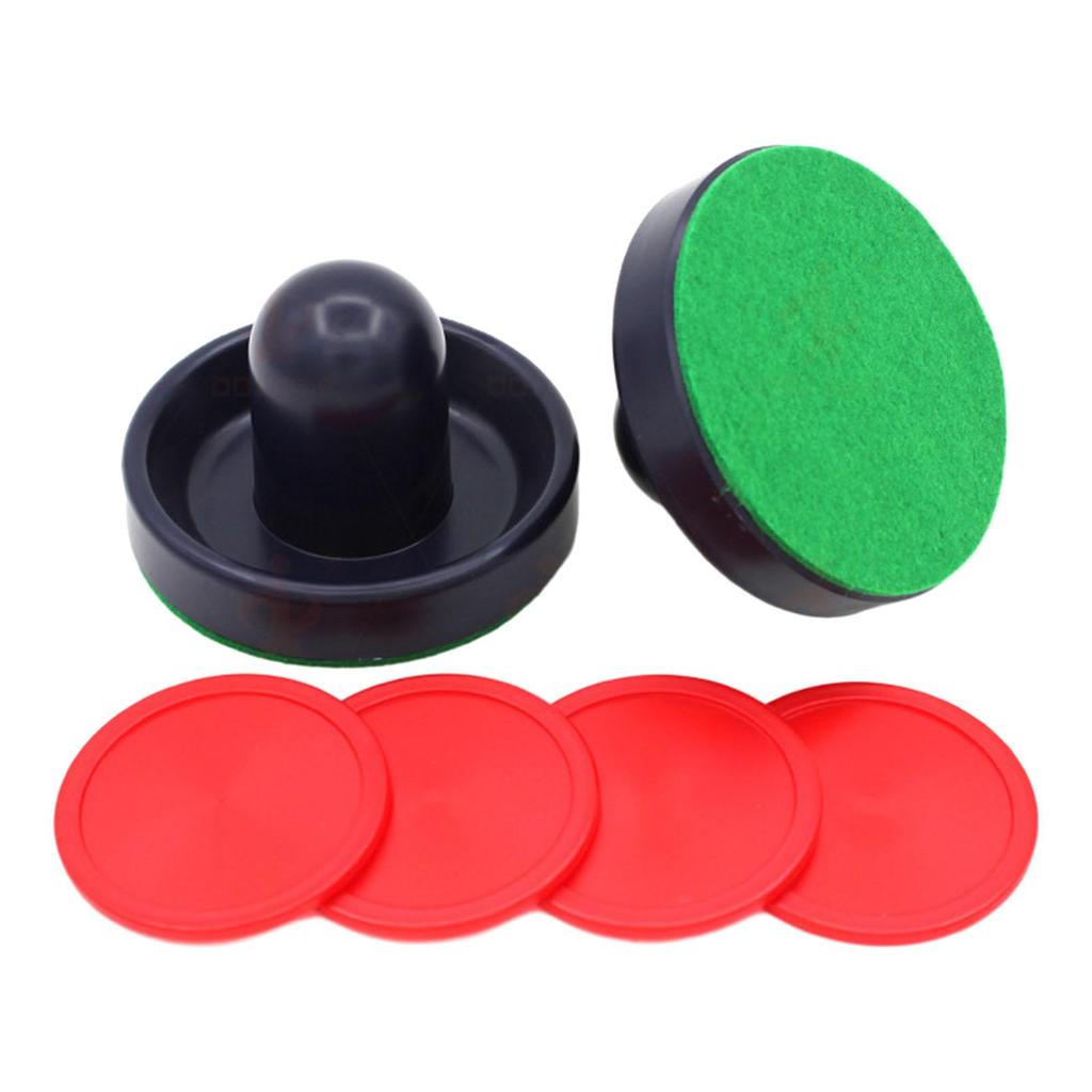 1 Set Mini-Air-Hockey-Drücker und Air-Hockey-Pucks, Slider-Drücker-Torhüter-Air-Hockey-Paddel für die Ausrüstung von Air-Hockey-Tischen
