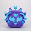 Funny Purple Fox Plush Toy Blox Fruits Plush Stuffed Devil Fruit Doll Eye-Catching Square Toys for Kids Gift Home Decor