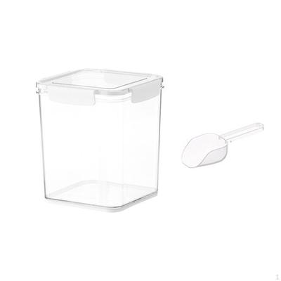 Airtight Rice Storage Container with Measuring Spoon, Grain Storage, Food Container, Cereal