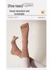 Vijf-Teen Antislip Over-de-Knie Pilates & Yoga Sokken voor Dames - Herfst/Winter Fitness Stijl