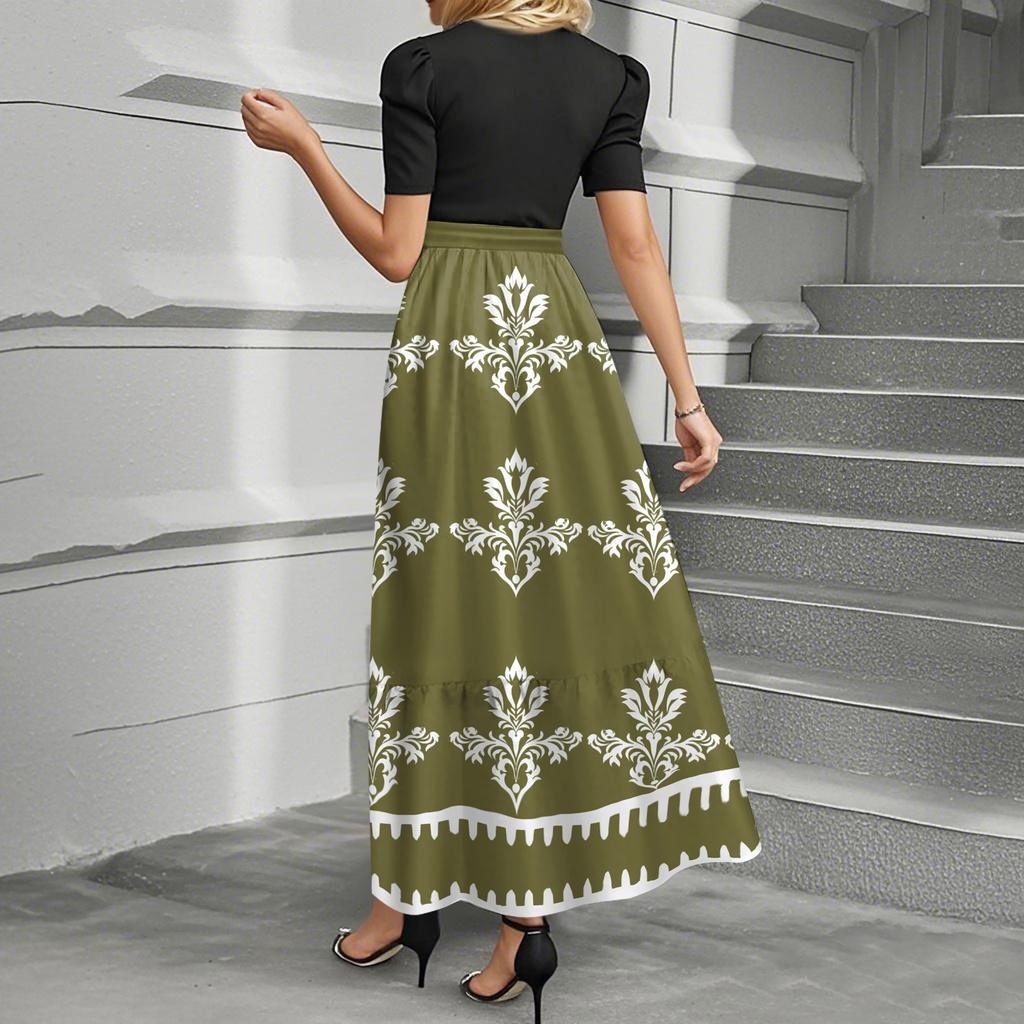 Women's Summer Dress Loose Beach Vacation Casual Deep V Neck Vest Dress Elegant Shirt Dress