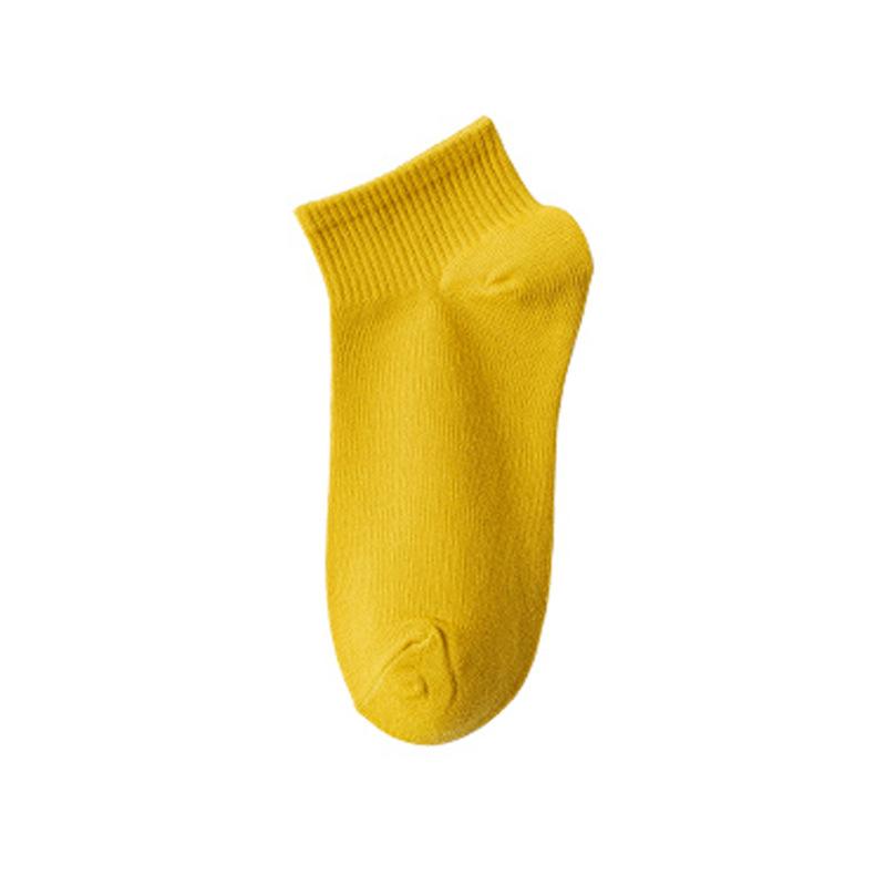 Damen Kurze Socken, Polyester-Baumwolle Flachmündige Bootssocken, Niedlich und Trendy, Dünn für Frühling und Sommer, Mittelwadenhoch für Sommer, Frühling und Herbst