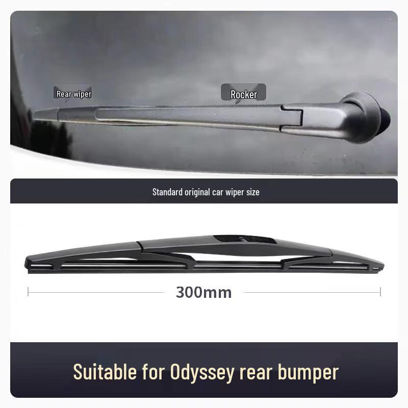 Compatible Wiper Blade Rubber Strip for 2015 GAC Honda Odyssey, 5th Generation, 17".