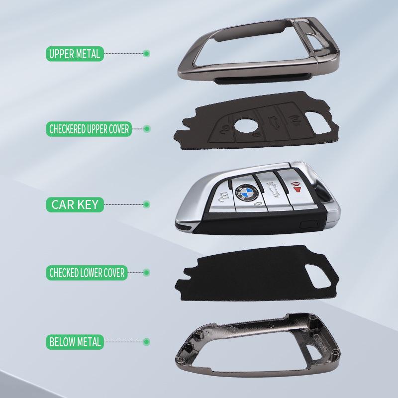 For BMW 3/5/7 Series Key Case - High-End Key Shell for Men & Women